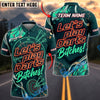 BlueJose Darts Let's Play Darts Bitches Orange Blue Swirl Pattern Personalized Name, Team Name Unisex Shirt (4 Colors)