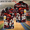 BlueJose Bowling And Pins Funny Beer Customized Name, Team Name 3D Shirt (4 Colors)