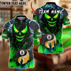 BlueJose Billiards Ball 8&9 Yin And Yang Flame Skull Personalized Name, Team Name Unisex Shirt (4 Colors)