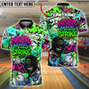 BlueJose Bowling And Pins “Never Miss Strike” Urban Hip-Hop Customized Name, Team Name 3D Shirt (4 Colors)