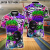 BlueJose Bowling And Pins “Never Miss Strike” Urban Hip-Hop Customized Name, Team Name 3D Shirt (4 Colors)