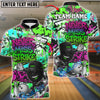 BlueJose Bowling And Pins “Never Miss Strike” Urban Hip-Hop Customized Name, Team Name 3D Shirt (4 Colors)