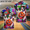 BlueJose Bowling Graffiti Madness Customized Name, Team Name 3D Shirt (4 Colors)