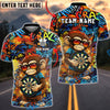 BlueJose Darts Graffiti Monkey Dartboard Street Art Multicolor Options Personalized Name Shirt (4 Colors)