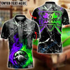 BlueJose Billiards Fire And Ice 8 Ball Broken Glass Customized Name, Team Name 3D Shirt (4 Colors)