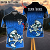 BlueJose Darts Skull Flame Personalized Name, Team Name Unisex Shirt (4 Colors)
