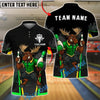 BlueJose Bowling And Pins Moose Warrior Customized Name, Team Name 3D Shirt (4 Colors)