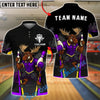 BlueJose Bowling And Pins Moose Warrior Customized Name, Team Name 3D Shirt (4 Colors)