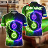 BlueJose Billiards Fire & Ice Ball 8&9 Personalized Name Shirt (4 Colors)