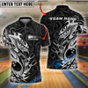 BlueJose Bowling And Pins Tribal Style Customized Name 3D Shirt (6 Colors)