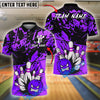 BlueJose Bowling And Pins Rage Strike Customized Name, Team Name 3D Shirt (4 Colors)