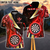 BlueJose Darts Dartboard Colorful Smoke Customized Name, Team Name 3D Shirt (4 Colors)