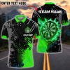 BlueJose Darts Flaming Target Customized Name, Team Name 3D Shirt (4 Colors)