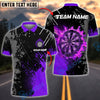 BlueJose Darts Flaming Target Customized Name, Team Name 3D Shirt (4 Colors)
