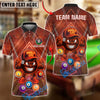 BlueJose Billiards Pools Life 8 Ball Glow Cartoon Personalized Name, Team Name Unisex Shirt (4 Colors)