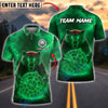 BlueJose Darts Bear Lightning Customized Name, Team Name 3D Shirt (4 Colors)