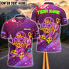 BlueJose Darts Neon Skater Target Cartoon Style Customized Name, Team Name 3D Shirt (4 Colors)