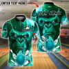 BlueJose Bowling And Pins Angry Gorilla Lightning Customized Name, Team Name 3D Shirt (4 Colors)