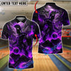 BlueJose Bowling And Pins Spartan Warrior Volcano Fury Customized Name, Team Name 3D Shirt (4 Colors)
