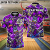 BlueJose Bowling And Pins Graffiti Wolf Jetpack Pins Customized Name, Team Name 3D Shirt (4 Colors)