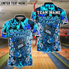 BlueJose Bowling And Pins Cartoon Wolf vs Angry Pins Customized Name, Team Name 3D Shirt (4 Colors)