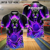 BlueJose Bowling And Pins Fire Beast Power Customized Name, Team Name 3D Shirt (4 Colors)