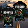BlueJose Darts Cool Rooster Rule the Roost Design Personalized Name, Team Name Shirt (4 Colors)