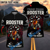 BlueJose Darts Cool Rooster Rule the Roost Design Personalized Name, Team Name Shirt (4 Colors)