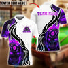 BlueJose Billiards Ball 8 Skull Head Fire Burst Personalized Name, Team Name Unisex Shirt (4 Colors)