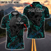 BlueJose Darts Skull Mechanical Gears Customized Name, Team Name 3D Shirt (4 Colors)