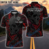 BlueJose Darts Skull Mechanical Gears Customized Name, Team Name 3D Shirt (4 Colors)
