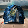 BlueJose Crappie Fishing Ocean Wave Power Personalized Cap