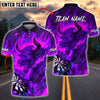 BlueJose Darts Bull Fire Flame Customized Name, Team Name 3D Shirt (4 Colors)