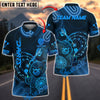 BlueJose Darts Cyber Bear Neon Target Design Customized Name, Team Name 3D Shirt (4 Colors)