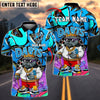 BlueJose Darts Street Style Bulldog King Personalized Name, Team Name Shirt (4 Colors)