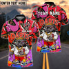 BlueJose Darts Street Style Bulldog King Personalized Name, Team Name Shirt (4 Colors)