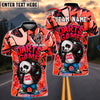 BlueJose Darts Skateboard Panda in Street Personalized Name, Team Name Shirt (4 Colors)