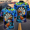 BlueJose Darts Graffiti Skeleton Beer Style Personalized Name, Team Name Shirt (4 Colors)