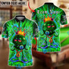 BlueJose Billiards 8 Ball Neon Graffiti Cannabis Personalized Name, Team Name Unisex Shirt (4 Colors)