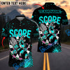 BlueJose Darts Angry Bee Mascot Design Personalized Name, Team Name Shirt (4 Colors)