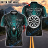 BlueJose Darts Spider Web Dark Customized Name, Team Name 3D Shirt (4 Colors)