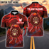 BlueJose Darts Funny Dartboard Cartoon Neon Style Customized Name, Team Name 3D Shirt (4 Colors)