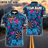 BlueJose Darts Angry Bull Graffiti Crown Customized Name, Team Name 3D Shirt (4 Colors)