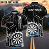 BlueJose Darts Game Lightning Target Personalized Name, Team Name Shirt (4 Colors)