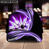 BlueJoses Bowling Ball & Pins Strike Dynamic Swirl Multicolor Personalized Name Cap