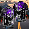 BlueJose Darts Horror Skull Smoke Fire Customized Name, Team Name 3D Shirt (4 Colors)