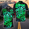 BlueJose Darts Golden Tribal Pattern Customized Name, Team Name 3D Shirt (4 Colors)