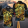BlueJose Darts Golden Tribal Pattern Customized Name, Team Name 3D Shirt (4 Colors)