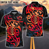 BlueJose Darts Golden Tribal Pattern Customized Name, Team Name 3D Shirt (4 Colors)