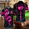 BlueJose Billiards Golden 8 Ball Crown Tribal Pattern Personalized Name, Team Name Shirt (6 Colors)